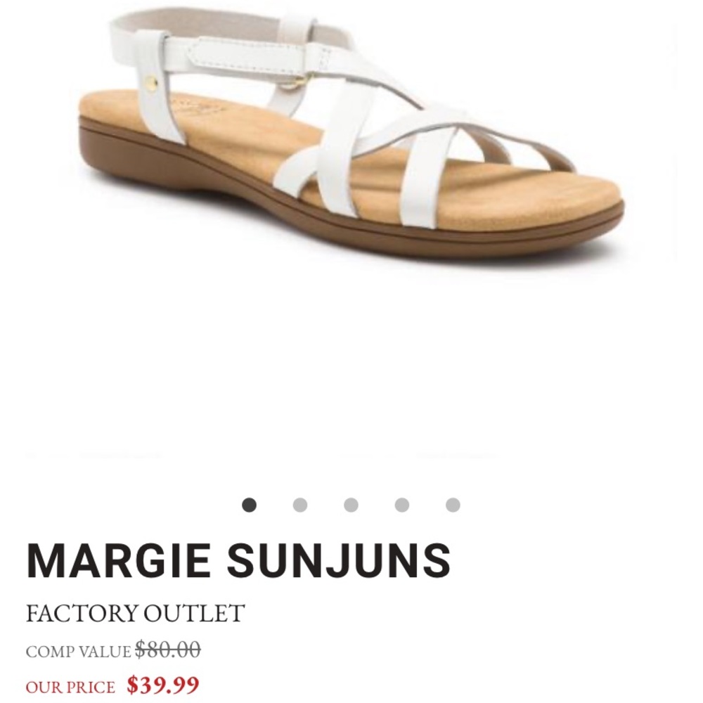 Margie white Sling Sandal
